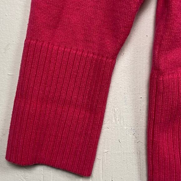 Loft Women's Pink Cotton Blend Cardigan Sweater Size Small - Picture 4 of 10